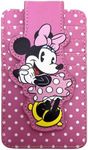 Disney Card Holder Wallet Minnie Mickey Stitch Eeyore Skellington Women Slim Compact, Minnie Mouse Pink