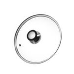 HEVSTIL Tempered Glass Lid ,8inch /21cm Clear Glass Pot Lid with Handle Glass Replacement Lid for Pots,Frying Pan, Fry Pan, Skillet