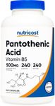 Nutricost Pantothenic Acid (Vitamin B5) 500mg, 240 Capsules