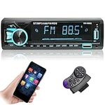 Alondy Single Din Car Stereo with Bluetooth | APP Control | FM/AM Radio | Daul USB | 7 Color Backlight | SWC SD AUX Audio Receiver Autoradio