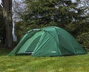 Andes Green 4 Person Man Berth Double Skin Camping/Festival Dome Tent