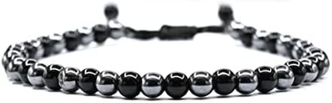 Hematite Black Obsidian Anklet - An