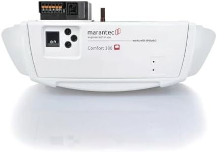 Marantec Comfort 380 Garagentorantrieb, Set inkl. 2 Handsender, elektrischer Torantrieb für Garagentore, Sektionaltore und Schwingtore, Weiß