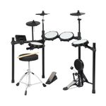 Glarry Electric Drum Kits for Adults, Drum Set with 8" Dual Zone Snare, 220+ Sounds, USB MIDI, Crash2, Electronic Drum Kit with Headphone, Stool, Kick Pedal, for Beginners Kids