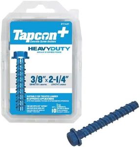 Tapcon+ 3/8 in. x 2-1/4 in. Heavy Duty Screw Anchors 10CT, Blue