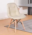 Finch Fox Eames Replica Cushioned Dining Chair/Cafe Chair/Side Chair/Accent Chair (Beige) Color