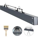 VEVOR Hanging Magnetic Sweeper Magnetic Forklift Sweeper Industrial Magnets Steel Material Hunting Accessories for Picking Up Nails, Bolts, Iron Chips (48IN/30KG)
