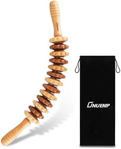 ONUEMP Wood Therapy Massage Tools, Wooden Bend Waist Thigh Massager & Muscle Roller Stick, Maderoterapia Colombiana Kit for Lymphatic Drainage, Anti Cellulite, Body Contouring/Shaping, Deep Tissue