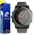 ArmorSuit Garmin Fenix 5 Anti-Glare Screen Protector (2 Pack) Full Coverage MilitaryShield Screen Protector for Garmin Fenix 5 - Matte Anti Bubble Film