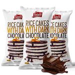 Lieber's Thin Chocolate Coated Rice Cakes, 90g (Pack of 3) | Kosher Certified, Dairy Free, Gluten Free Snack