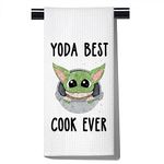 POFULL Funny Cook Gift Best Cook Ever Kitchen Towel Chef Cooking Gift (Best Cook Ever CA Towel)