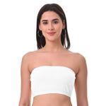 Adira | Tube Bra for Women | Bandeau Bra for Women | Strapless Bra | Silicone Anti-Slip Band | Triple Layer Front Panel | Conceals Visibility of Nipples | Pack of 1 | Skin | M