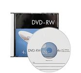 Premium Brand DVD-RW with Slim Case 4.7 GB Speed of 4X (Pack of 10)