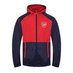 Arsenal FC Official Football Gift Boys Shower Jacket Windbreaker 12-13 Years XLB Navy Blue