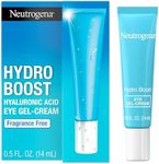 Neutrogena Hydro Boost Eye Cream, Under-Eye Moisturizer with Hyaluronic Acid, Fragrance Free and Non-Comedogenic, 0.5 Oz