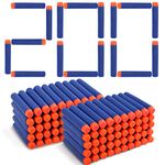 VCOSTORE Foam Bullets - Nerf Gun Bullets 200 Refill Bullets for Nerf N-Strike Elite Darts Refill - Nerf Bullets Dark Blue 200 Pcs,EVA Non-Toxic Material Firm Safe Bullets Dart Refill