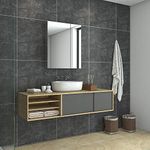 ELEGANT Shower Mirror Cabinet,Stain