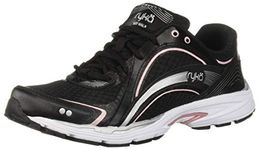 RYKA Women's Sky Walking Shoe, Black/Pink, 9 M US
