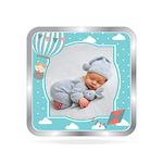 Precious Moments BIS Hallmarked Personalised New Born Baby Boy Silver Square Coin 10 Gram 999 Pure