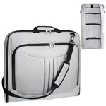 Handcuffs Garment Storage Bag | Men's & Women's Carry On Bags for Travel | Convertible Duffle Bag with Shoe Compartment | Hanging Suit Bag | Weekend Bag (Grey)