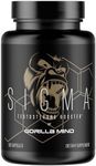 Gorilla Mind Sigma Testosterone Booster - Made with Tongkat Ali and Fadogia Agrestis Extract to Support Higher Testosterone Level (120 Capsules)