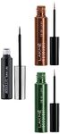 LAKMÉ Absolute Shine Line Eye Liner Gel-Sparkling Olive, 4.5 Ml And Shimmer Bronze, 4.5Ml And Black, 4.5Ml