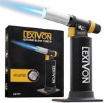 LEXIVON Butane Blow Torch, Heavy-Duty Refillable Lighter with Adjustable Flame and Pro-Grade Aluminum Tank | Ideal for Soldering and Kitchen Tasks (LX-761)