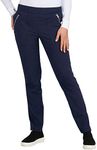 Koi Basics 6-Pocket Elastic Waistband Jane Scrub Pant for Women Navy MT