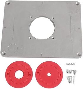 GOTOTOP Piastra del Tavolo del Router, Tabella del Router della Piastra dell'inserto in Lega di Alluminio con 4 Viti ad Anello per banchi per la Lavorazione del Legno