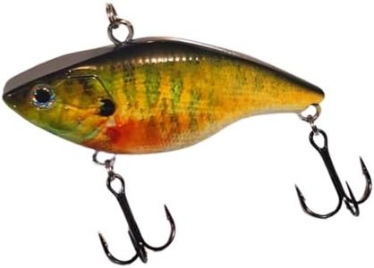 2 3/4" DDT Lipless Crankbait for Bass Fishing Lure Vibe Trap Crank Bait Lifelike Bait Sink (Bream Bluegill)