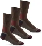 WANDER Merino Wool Socks Men 3 Pairs Cushioned Calf Boot Socks Moisturing Wicking Everyday Thermal Crew Socks