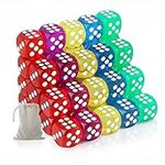 Riaaorr 50 Pieces 6 Sided Dice Set,