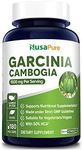 NusaPure Pure Garcinia Cambogia 180 Veggie Caps 1500mg (Vegetarian, Natural, Non-GMO & Gluten Free) - Weight Loss Supplement Appetite Suppressant