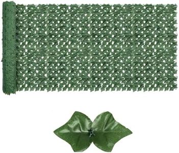 Artificial Ivy Privacy Fence Screen,59"x118" UV-Anti Fake Leaves Plant Vine,Privacy Hedges Wall for Indoor Outdoor Garden Backyard Decor