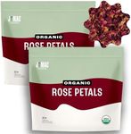 J MAC BOTANICALS Organic Rose Petals (32 oz) Certified USDA Organic, edible, culinary grade dry rose petals for herbal tea, cooking and crafts