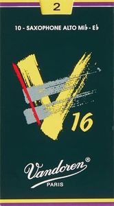 Vandoren V16 Alto Saxophone Reed Box of 10, Strength 2.0
