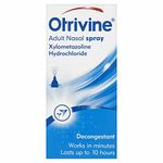 Otrivine Congestion Relief Menthol Nasal Spray, Decongestant Nasal Relief Spray, Unblock Your Nose in as Little as 2 Minutes and Lasts for Up to 10 Hours, 10ml