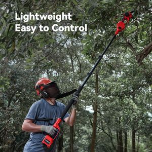 Avhrit 2-in-1 Cordless Pole Saw & Mini Chainsaw, 6-Inch, 2 Batteries – 15.5ft Reach