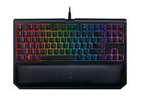 Razer Blackwidow Tournament Edition Chroma V2 - RGB Ergonomic Mechanical Gaming Keyboard - Wrist Rest - Tactile & Silent Orange Switches