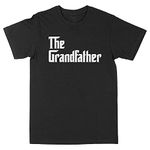 The Grandfather T Shirt, Funny Tshirt for Grandad Grandpa Fathers Day Birthday Papi T-Shirt Gift Top, M, Black