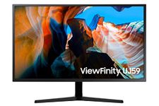 SAMSUNG  32-Inch 4K UHD Black 60 Hz High Resolution Computer Monitor with Display Port, Eye Saver/Flicker Free Mode, FreeSync - (LU32J590UQNXZA) [Canada version]