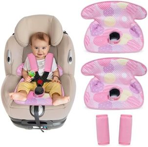 COOLBEBE Piddle Pads Car Seat Protector for Potty Training, 2 Pack Dry Waterproof Car Seat Liner Toilet Training & Strap Covers for Baby Infant, Baby Car Seat Pad Cover for Strollers, Carseat (Pink)