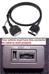 In Car Aux Cable Audio Interface for i-Pod i-Pad i-Phone 4 30 Pin Connector Fit for Selected Models of Range Rover Jaguar (i-Pod cable)