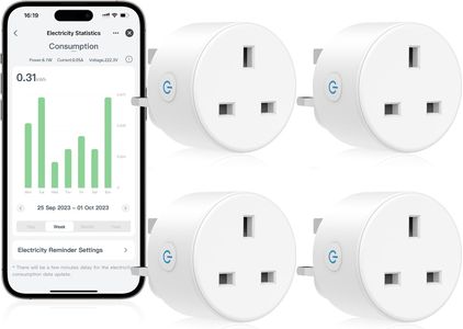 EIGHTREE Smart Plug 4-Pack – WiFi Outlet Compatible with Alexa & Google