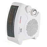 STAYWARM® 2000w Upright and Flatbed Fan Heater with 2 Heat Settings / Cool Blow Fan / Variable Thermostat / Frost Watch / Overheat Protection / BEAB Safety Approved / 3 YEAR WARRANTY - F2003WH - White