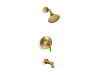 Kohler TS27421-4G-2MB Tone Rite-TempPressure-Balancing Bath and Shower Faucet Trim Set, 1.75 GPM, Vibrant Brushed Moderne Brass