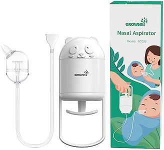 GROWNSY Nasal Aspirator for Baby, Hand Pump ＆ Oral Suction 2 in 1 Baby Nasal Aspirator and Baby Nose Sucker, with 30 Hygiene Filters and a Convenient Storage Travel Case