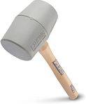 Estwing DH-18N 18 Oz No-Mar Deadhead Rubber Mallet, Wood Handle , Gray