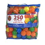 OsoFun 250Pcs Multicolor Soft Plastic Play Balls Random Color