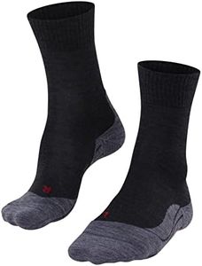 FALKE Women's TK5 Hiking Socks, Grey (Asphalt Melange 3180), 6.5-7.5, 1 Pair